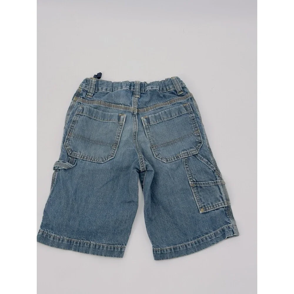 Vtg Old Navy Boys Size 10 Cargo Shorts Baggy Skater Carpenter Y2K 90s Denim Jean